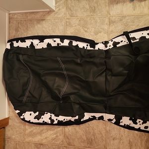 Cow print seat cover